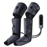 SHINE WELL Leg Compression Massager, Foot and Leg Massager for Circulation and Relaxation, 3 Modes 3 Intensities 2 Extenders and Adjustable Wrap, Gift for Family Friend