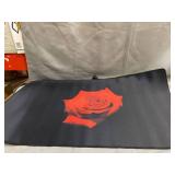 Larsic Stove Cover - Protects Electric Stove Washer Dryer Top. Anti-Slip Coating Waterproof Stove Gap Foldable Prevent Scratching, Expands Usable Space (36X21, Rose)