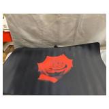 Larsic Stove Cover - Protects Electric Stove Washer Dryer Top. Anti-Slip Coating Waterproof Stove Gap Foldable Prevent Scratching, Expands Usable Space (36X21, Rose)