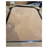 U Brands Cork Bulletin Board, 23" x 17", Self-Healing Cork, Black Aluminum Frame, 2879U