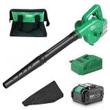 Cordless Leaf Blower - KIMO 400CFM Battery Powered Blower for Leaves, Snow Debris