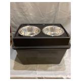 Dog Bowl w/ Storage Bin