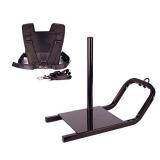 Mir Heavy Duty Weighted Power Speed Training Sled with Shoulder Harness