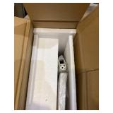 Ladder Shelf, Ohuhu 5 Tier Industrial Open Bookshelf, Wood Wall Mount Bookcase with Metal Frame, 72 Inches Storage Shelves Plant Flower Stand, Utensil Storage for Office Livingroom Bedroom Kitchen