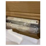 NATRKE 4 Tier Bookshelf, Metal Ladder Shelf, Freestanding Storage Shelves, Storage Rack Shelf for Office, Bathroom, Living Room,White