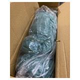 AbocoFur Modern Cotton Fabric Lazy Chair, Accent Contemporary Lounge Chair, Single Steel Frame Leisure Sofa Chair with Armrests and A Side Pocket, Thick Padded Back, Dark Atroviren