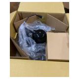 HydroMist F10-14-011 18" Shrouded Outdoor Wall Mount Oscillating Fan, 3 Speed On Cord, 0.15 HP, 1.05 Amps, Black