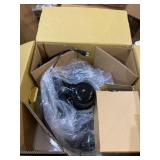 HydroMist F10-14-011 18" Shrouded Outdoor Wall Mount Oscillating Fan, 3 Speed On Cord, 0.15 HP, 1.05 Amps, Black