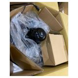 HydroMist F10-14-011 18" Shrouded Outdoor Wall Mount Oscillating Fan, 3 Speed On Cord, 0.15 HP, 1.05 Amps, Black