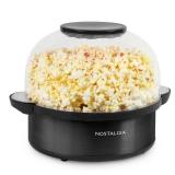 Nostalgia - SP6BS 6-Quart Stainless Steel Stirring Speed Popcorn Popper - Black