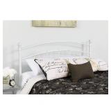 Flash Furniture Decorative White Metal King Size Headboard