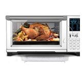 NUWAVE BRAVO XL Convection Smart Oven w/ Patented Digital Temperature Probe; 12 Presets; 3 Fan Speeds; 5-Quartz Heating Elements; 50F - 500F; Fits 13 in Pizza, 10 LB Chicken; Bake, Roast, Grill, Toast