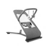 Baby Delight Go With Me Alpine - Deluxe Portable Bouncer in Charcoal Tweed - For Use 0-6 Months or up to 20lbs
