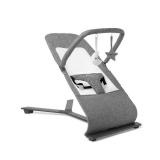 Baby Delight Go With Me Alpine - Deluxe Portable Bouncer in Charcoal Tweed - For Use 0-6 Months or up to 20lbs