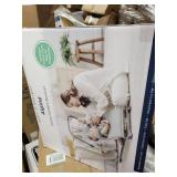 Baby Delight Go With Me Alpine - Deluxe Portable Bouncer in Charcoal Tweed - For Use 0-6 Months or up to 20lbs