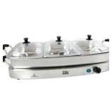 Elite Platinum EWM-9933 Triple Deluxe Buffet Server