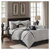Madison Park Dune 7-Pc. Faux-Suede King Comforter Set Bedding
