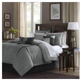 Madison Park Dune 7-Pc. Faux-Suede King Comforter Set Bedding