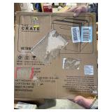 Victrola Wooden Record Crate, Wood Color