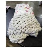 Hand-Made Loose Chunky Knit Throw