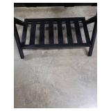 Foldable Black Wood Suitcase Holder