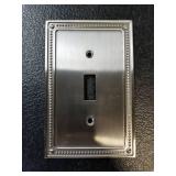 Franklin Brass Classic Beaded Single Switch Wall Plates (2 PACK)
