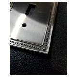 Franklin Brass Classic Beaded Single Switch Wall Plates (2 PACK)