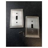 Franklin Brass Classic Beaded Single Switch Wall Plates (2 PACK)