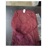 LOFT Womens Sparkle Pinstripe Sweater (Size L)