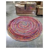 Eyes of India Round Boho Area Rug