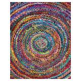Eyes of India Round Boho Area Rug