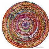 Eyes of India Round Boho Area Rug