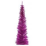 Purple Tinsel Tree