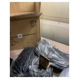 Adjustable Bar Stool with Armrest, Square Back Swivel Double Stitching with Back Bar Stool