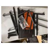 Mind Reader Mobile Sitting Standing Desk Rolling Reversible Home Office Laptop Workstation