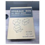 Drop Front Shoe Box, Set of 5, Shoe Box Clear Plastic Stackable,Shoe Containers with lids ,Shoe Storage Box and Shoe Organizer for Display Sneakers, Fit up to US Size 12(13.8x 9.84x 7.1) Black