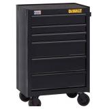 Rolling Tool Cabinet, 6-Drawer, Double Wall Steel, 26-In