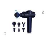 Massage Gun Deep Tissue - Percussion Muscle Massager Gun for Athletes - Flyby F1Pro - Handheld Neck & Back Massager for Pain Relief - Therapy and Relaxation Body Massager Gun - Lightweight (Black)