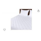 Utopia Bedding Quilted Fitted Mattress Pad (Queen) - Elastic Fitted Mattress Protector - Mattress Cover Stretches up to 16 Inches Deep - Machine Washable Mattress Topper