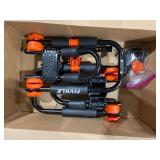 Foldable Adjustable Kayak Rack, J-Style Kayak Roof Rack+ 2 Tie Down Straps, Universal Rooftop Cargo Carrier for Kayak Canoe Paddle Boat Surf Ski, Mounted on Car, SUV, Truck Crossbar