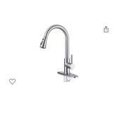 Kitchen Faucet, Kitchen Sink Faucet Arofa Single Handle Stainless Steel Brushed Nickel Pull Down Kitchen Faucet with Sprayer