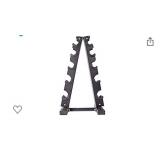 Fitness Alley Steel Dumbbell Rack - 5 Tier Weight Holder & 5 Tier Weight Rack Dumbbell Stand - Dumbbell Holder - Dumbbell Rack Stand - Weight Racks for Dumbbells of All Sizes