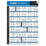 NewMe Fitness Workout Posters for Home Gym - Cable Exercise Posters for Full Body Workout - Core, Abs, Legs, Glutes & Upper Body Training Program