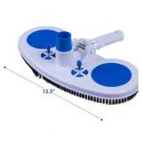 Milliard Air-Relief Weighted Pool and Spa Vacuum Head, 13.5 inch Wide Cleaning Surface Great on Vinyl Lined Pools