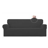 Easy-Going Stretch Sofa Slipcover 1-Piece loveseat - dark gray