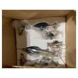 Leopard print lamps (2 complete )