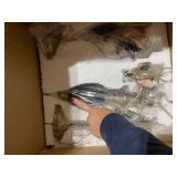 Leopard print lamps (2 complete )