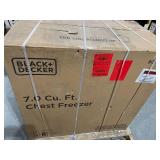 Black + Decker BCFK706 7 cu. Ft. Manual Defrost Chest Freezer - White - Retails $400.00