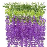 Hanging purple Garland 10 piece 3.2 feet