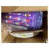 Zak Designs 16-Piece Color-Changing Tumbler Melamine Plate Bowl Dinnerware Set, Service for Four, Indoor and Outdoor